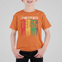 Juneteenth Freedom Pride T Shirt For Kid African American Heritage Graphic