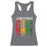 Juneteenth Freedom Pride Racerback Tank Top African American Heritage Graphic