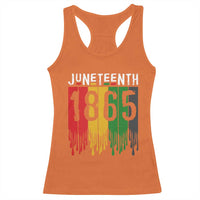 Juneteenth Freedom Pride Racerback Tank Top African American Heritage Graphic