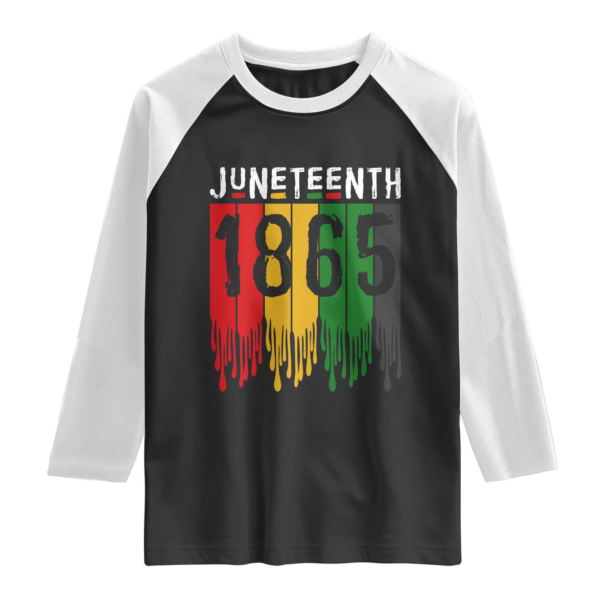 Juneteenth Freedom Pride Raglan Shirt African American Heritage Graphic