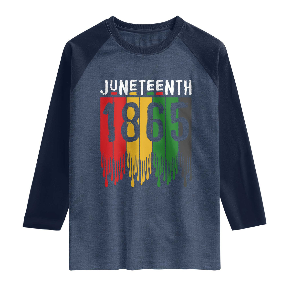 Juneteenth Freedom Pride Raglan Shirt African American Heritage Graphic