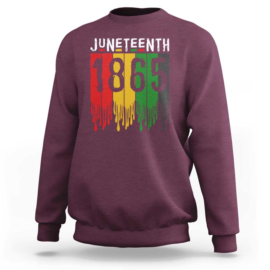 Juneteenth Freedom Pride Sweatshirt African American Heritage Graphic