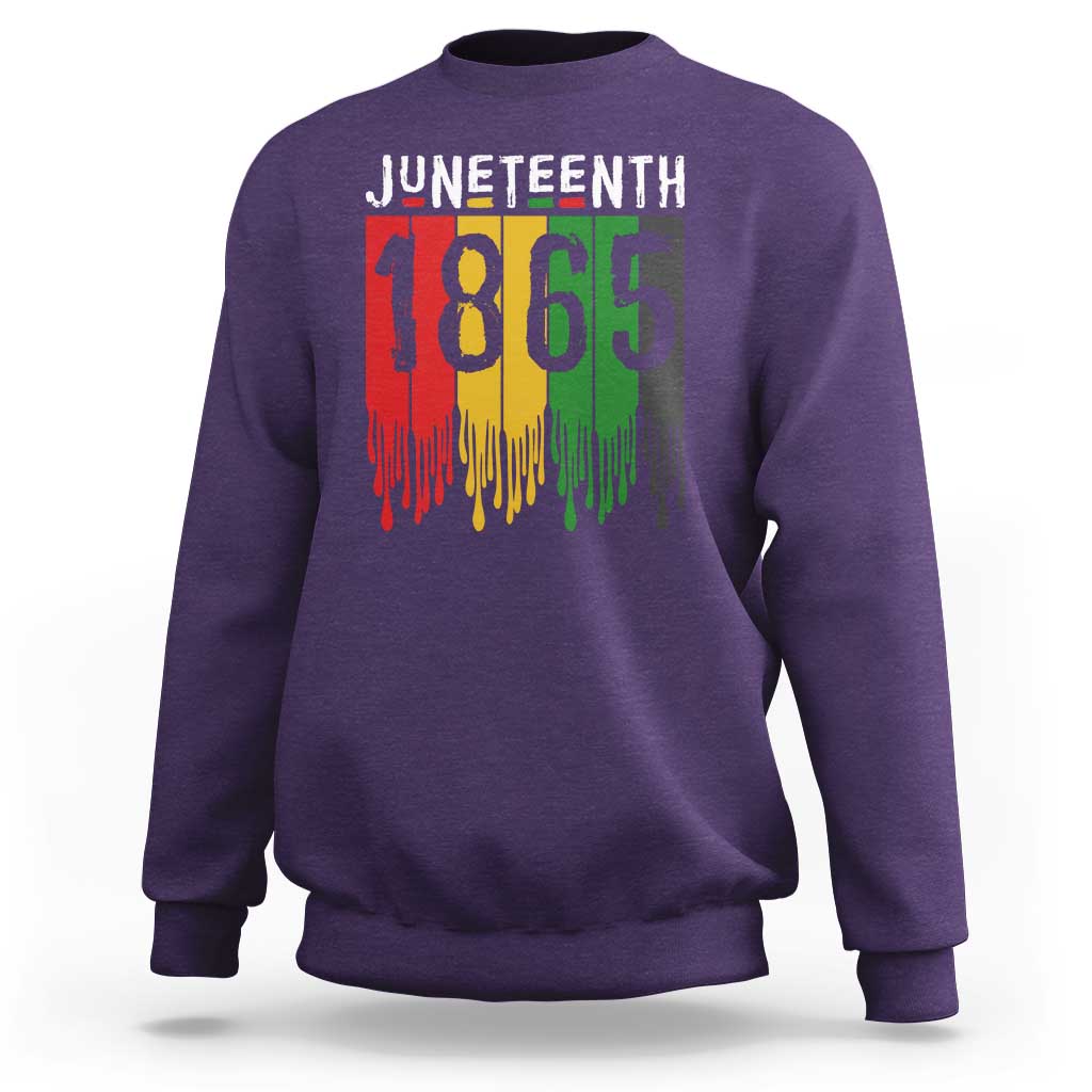 Juneteenth Freedom Pride Sweatshirt African American Heritage Graphic