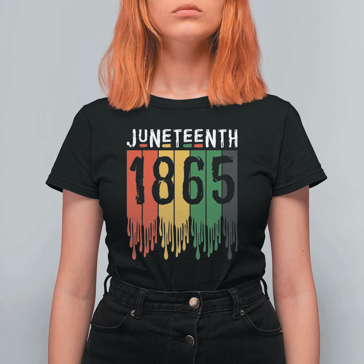Juneteenth Freedom Pride T Shirt For Women African American Heritage Graphic