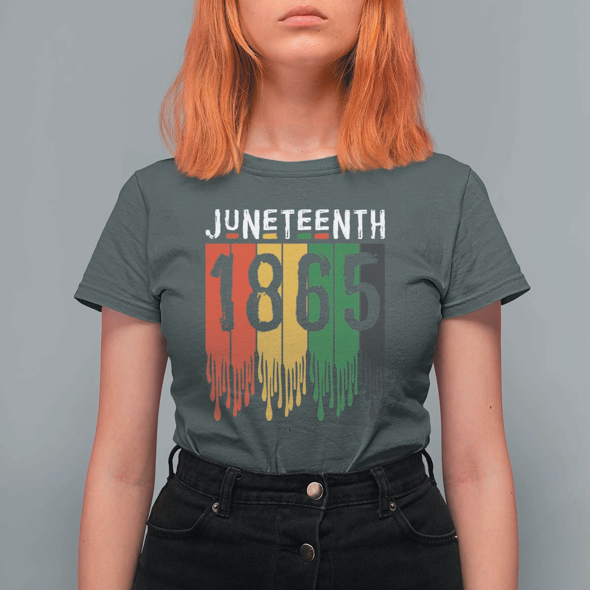 Juneteenth Freedom Pride T Shirt For Women African American Heritage Graphic