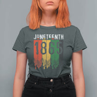Juneteenth Freedom Pride T Shirt For Women African American Heritage Graphic