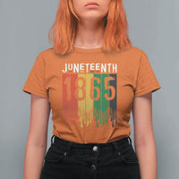 Juneteenth Freedom Pride T Shirt For Women African American Heritage Graphic