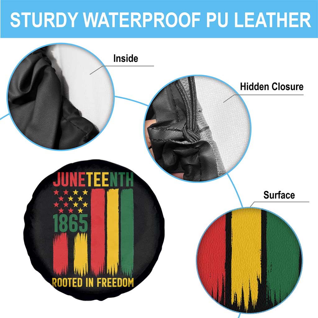 Juneteenth Rooted In Freedom 1865 Spare Tire Cover African American Pride
