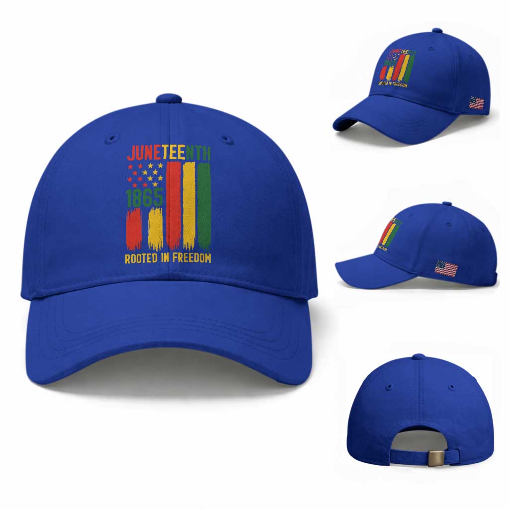 Juneteenth Rooted In Freedom 1865 Baseball Cap African American Pride