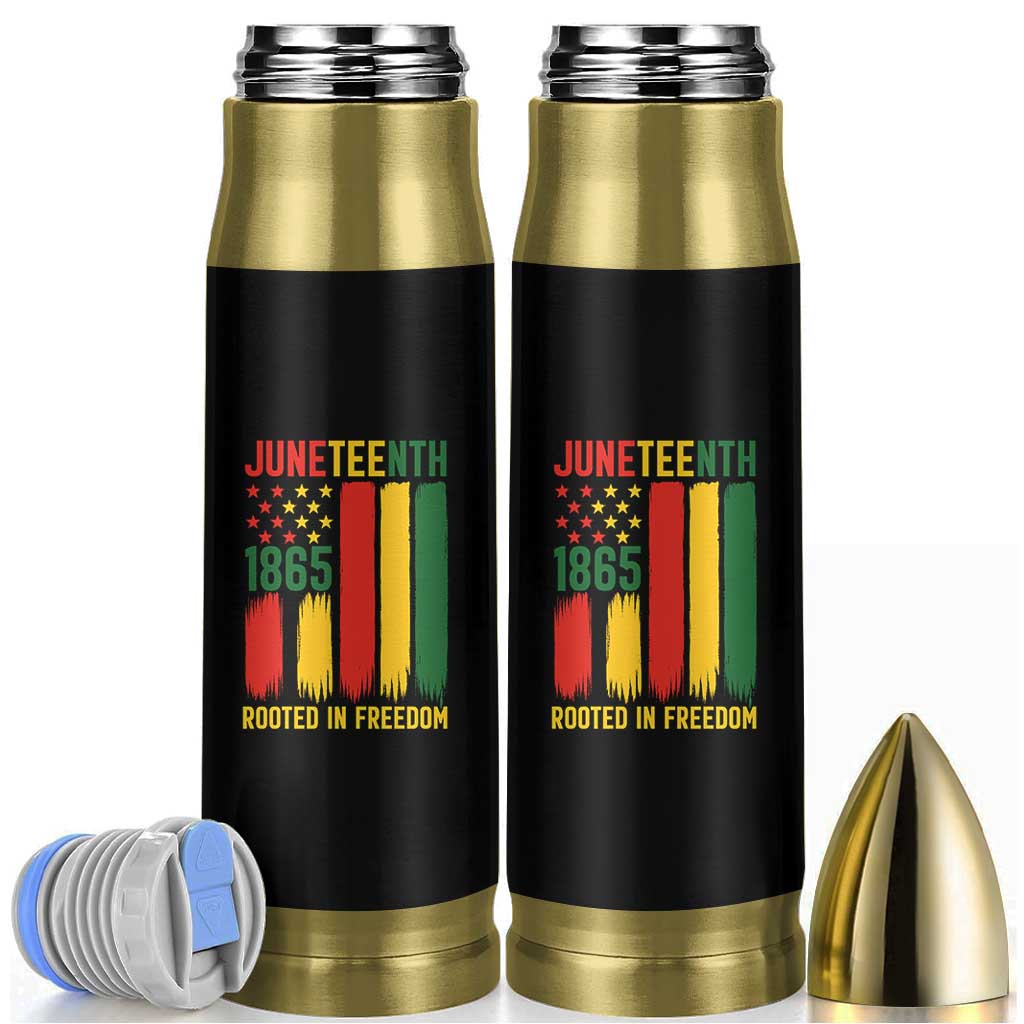 Juneteenth Rooted In Freedom 1865 Bullet Tumbler African American Pride