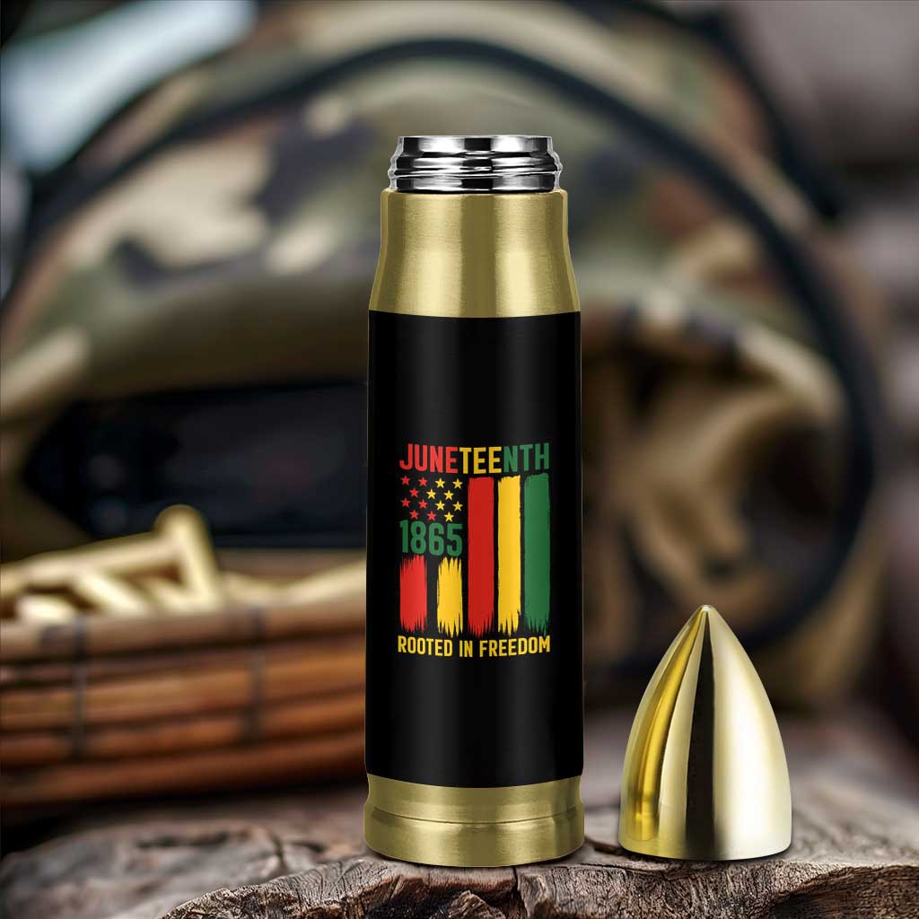 Juneteenth Rooted In Freedom 1865 Bullet Tumbler African American Pride