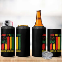 Juneteenth Rooted In Freedom 1865 4 in 1 Can Cooler Tumbler African American Pride