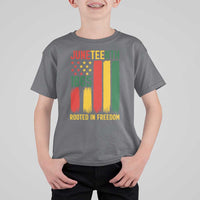 Juneteenth Rooted In Freedom 1865 T Shirt For Kid African American Pride