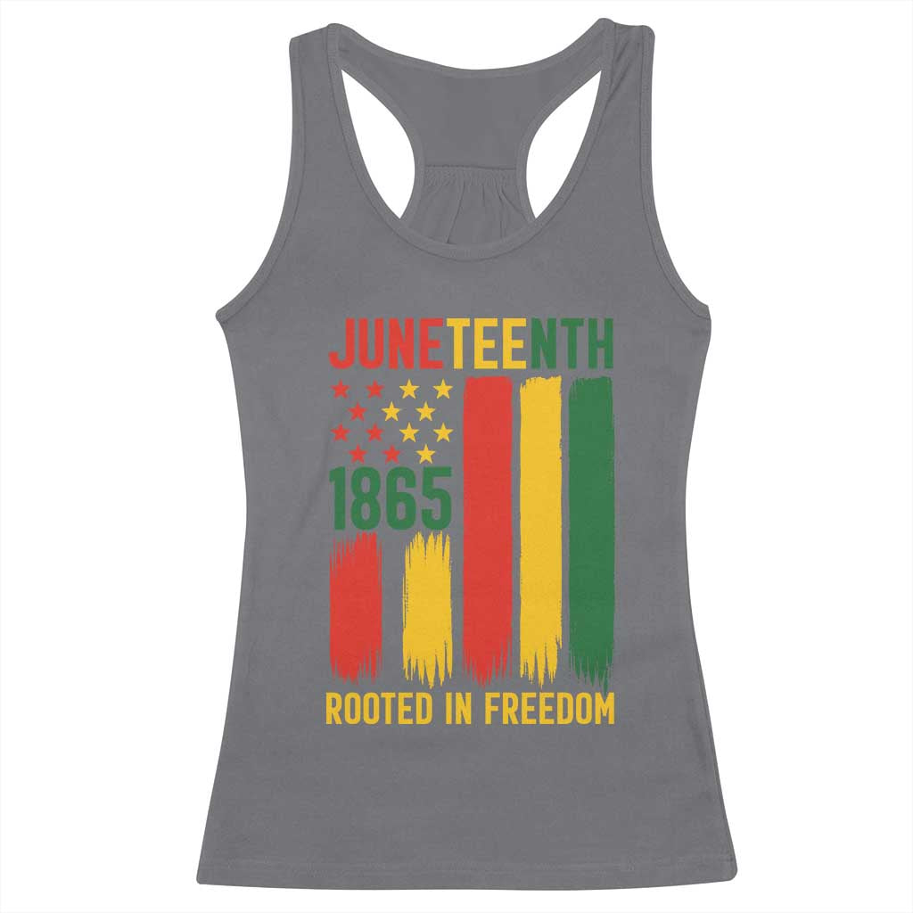 Juneteenth Rooted In Freedom 1865 Racerback Tank Top African American Pride