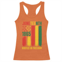 Juneteenth Rooted In Freedom 1865 Racerback Tank Top African American Pride