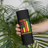 Juneteenth Rooted In Freedom 1865 Skinny Tumbler African American Pride