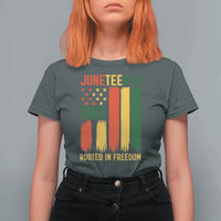 Juneteenth Rooted In Freedom 1865 T Shirt For Women African American Pride