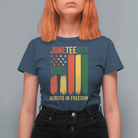 Juneteenth Rooted In Freedom 1865 T Shirt For Women African American Pride