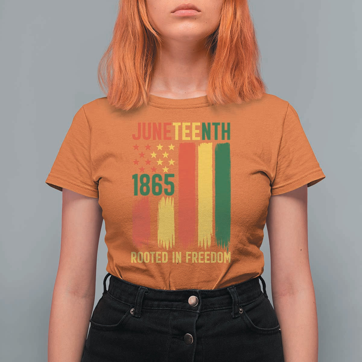 Juneteenth Rooted In Freedom 1865 T Shirt For Women African American Pride