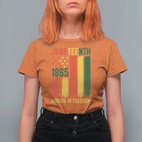 Juneteenth Rooted In Freedom 1865 T Shirt For Women African American Pride