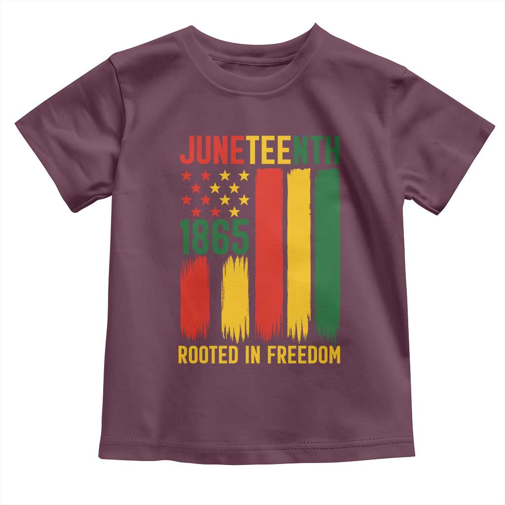 Juneteenth Rooted In Freedom 1865 Toddler T Shirt African American Pride