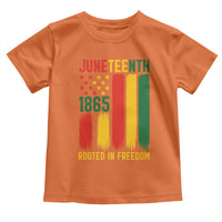 Juneteenth Rooted In Freedom 1865 Toddler T Shirt African American Pride