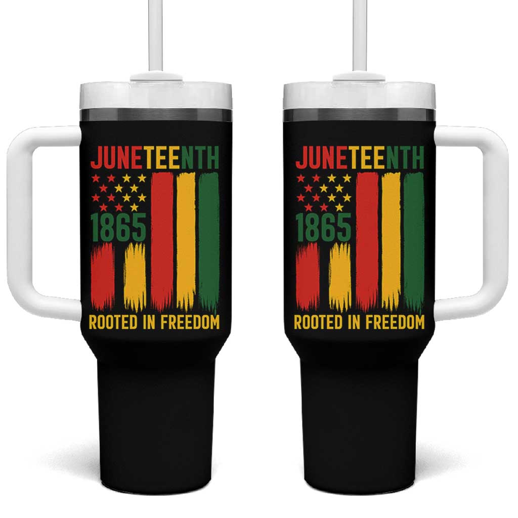 Juneteenth Rooted In Freedom 1865 Tumbler With Handle African American Pride