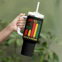 Juneteenth Rooted In Freedom 1865 Tumbler With Handle African American Pride
