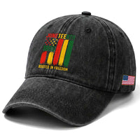Juneteenth Rooted In Freedom 1865 Washed Cotton Baseball Cap African American Pride