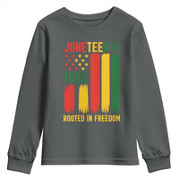 Juneteenth Rooted In Freedom 1865 Youth Sweatshirt African American Pride