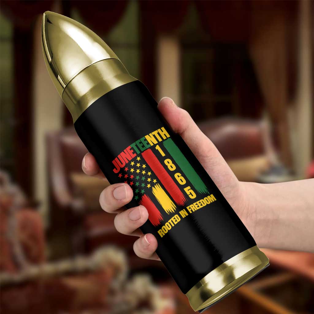 Juneteenth 1865 Freedom Pride Bullet Tumbler African American Heritage Graphic