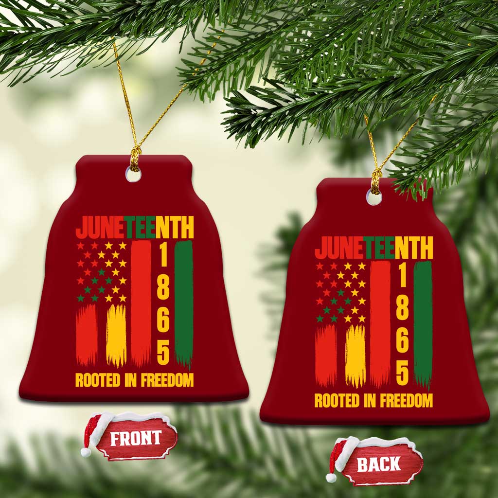 Juneteenth 1865 Freedom Pride Ceramic Ornament African American Heritage Graphic