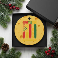 Juneteenth 1865 Freedom Pride Ceramic Ornament African American Heritage Graphic