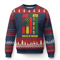 Juneteenth 1865 Freedom Pride Ugly Christmas Sweater African American Heritage Graphic