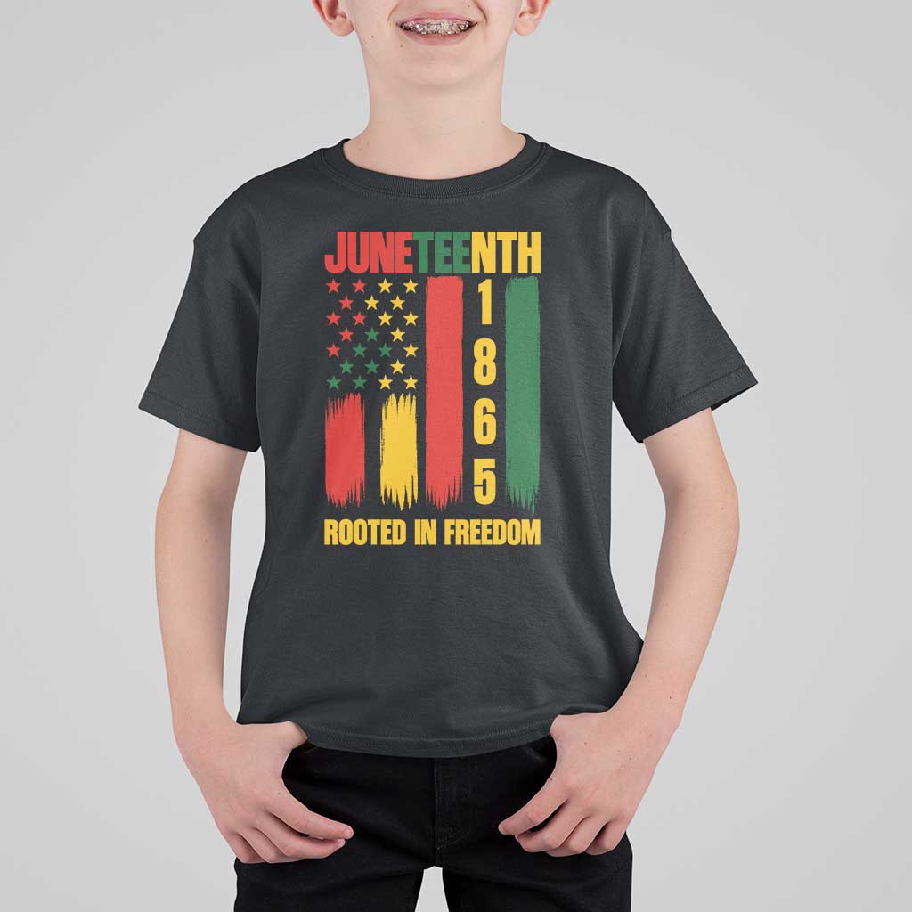 Juneteenth 1865 Freedom Pride T Shirt For Kid African American Heritage Graphic