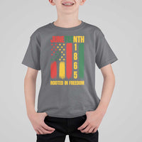 Juneteenth 1865 Freedom Pride T Shirt For Kid African American Heritage Graphic