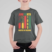 Juneteenth 1865 Freedom Pride T Shirt For Kid African American Heritage Graphic