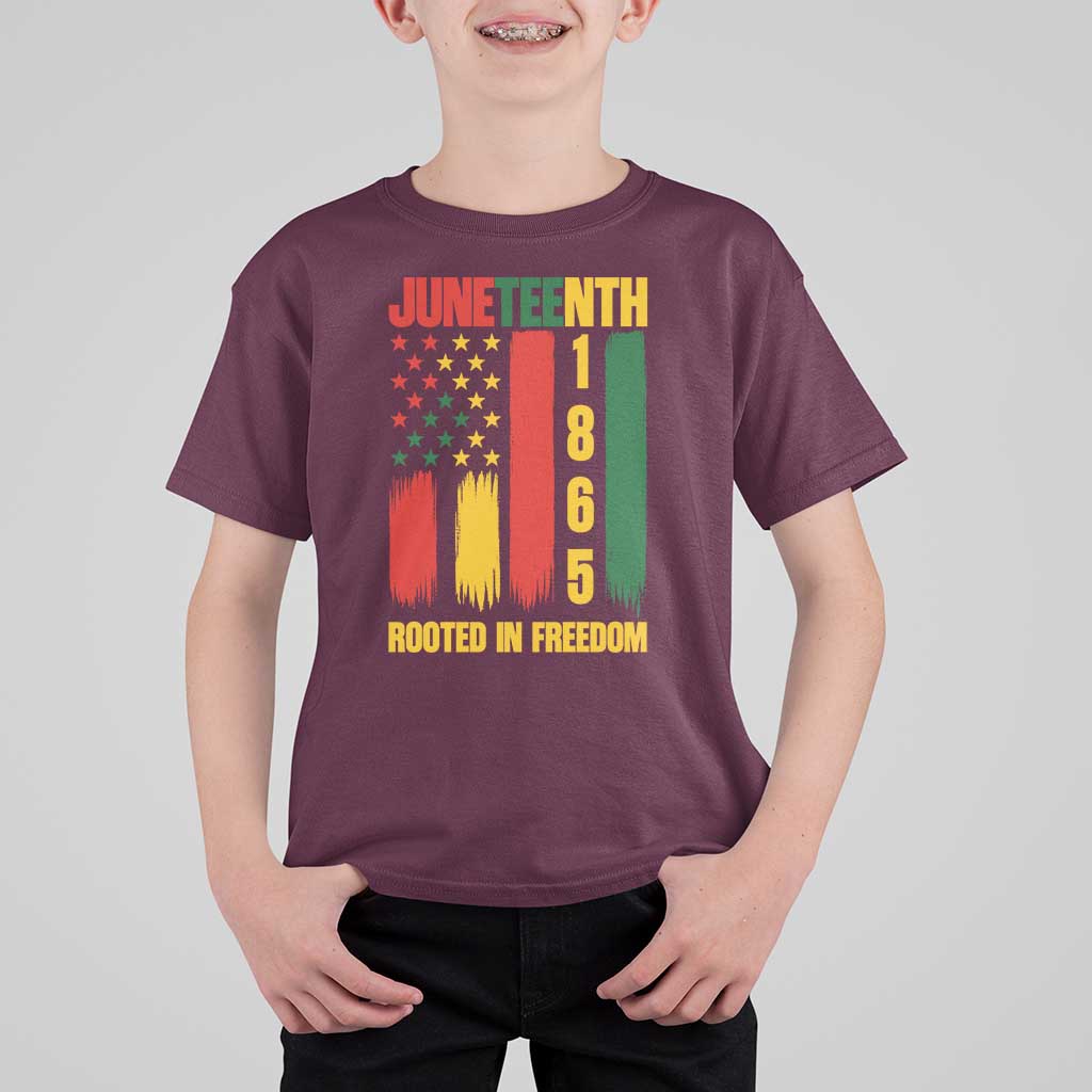 Juneteenth 1865 Freedom Pride T Shirt For Kid African American Heritage Graphic