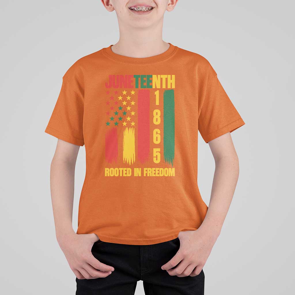 Juneteenth 1865 Freedom Pride T Shirt For Kid African American Heritage Graphic