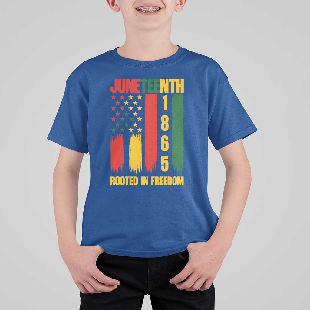 Juneteenth 1865 Freedom Pride T Shirt For Kid African American Heritage Graphic