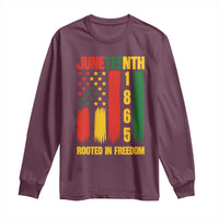 Juneteenth 1865 Freedom Pride Long Sleeve Shirt African American Heritage Graphic