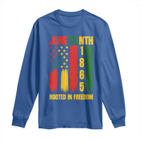 Juneteenth 1865 Freedom Pride Long Sleeve Shirt African American Heritage Graphic