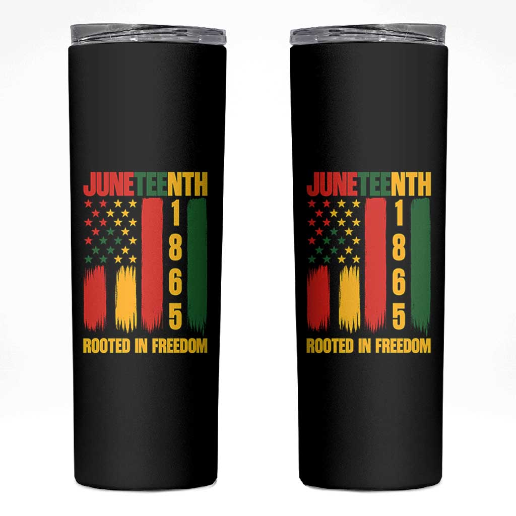 Juneteenth 1865 Freedom Pride Skinny Tumbler African American Heritage Graphic
