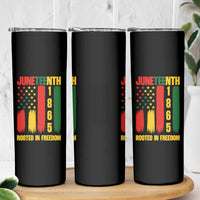 Juneteenth 1865 Freedom Pride Skinny Tumbler African American Heritage Graphic