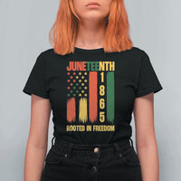 Juneteenth 1865 Freedom Pride T Shirt For Women African American Heritage Graphic