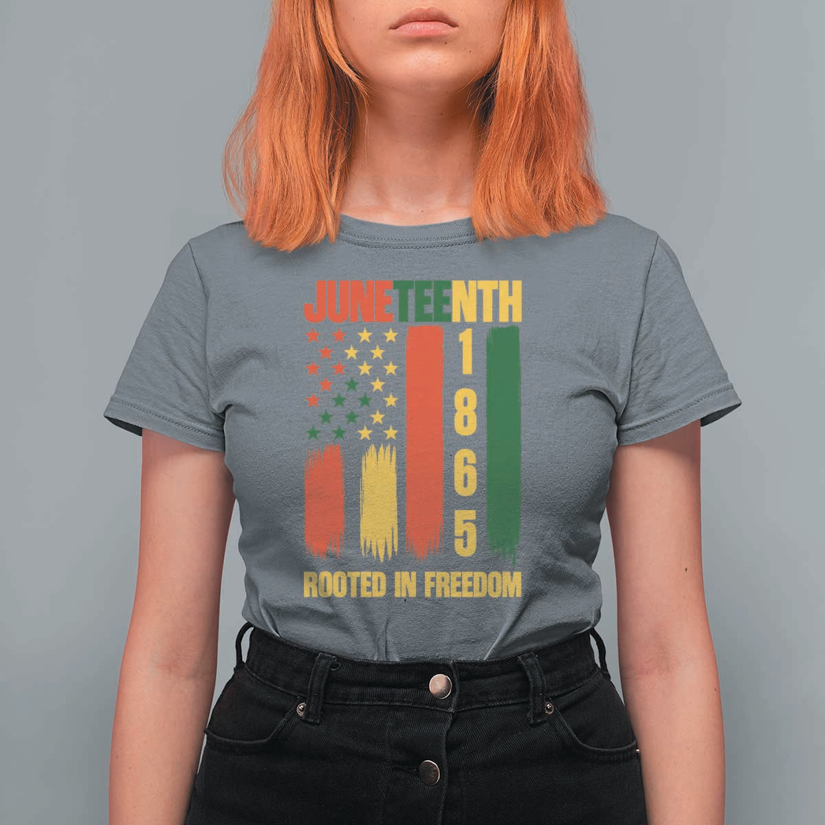 Juneteenth 1865 Freedom Pride T Shirt For Women African American Heritage Graphic