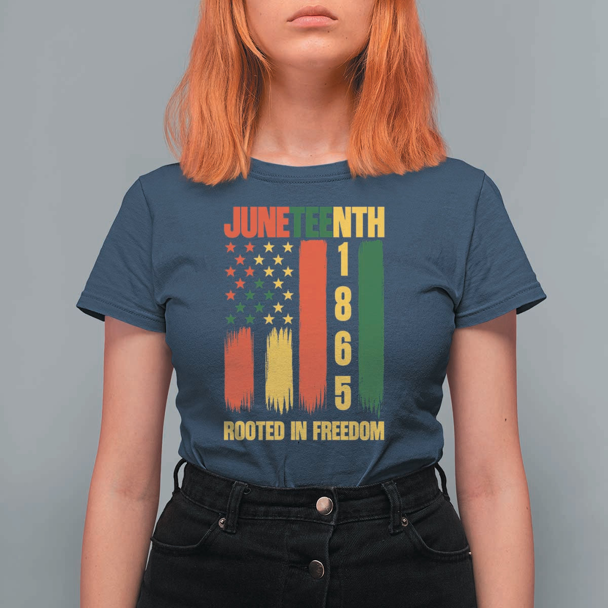 Juneteenth 1865 Freedom Pride T Shirt For Women African American Heritage Graphic