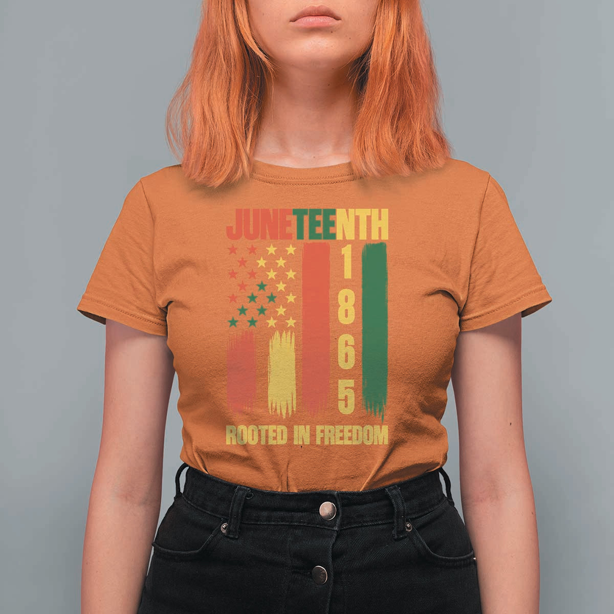 Juneteenth 1865 Freedom Pride T Shirt For Women African American Heritage Graphic