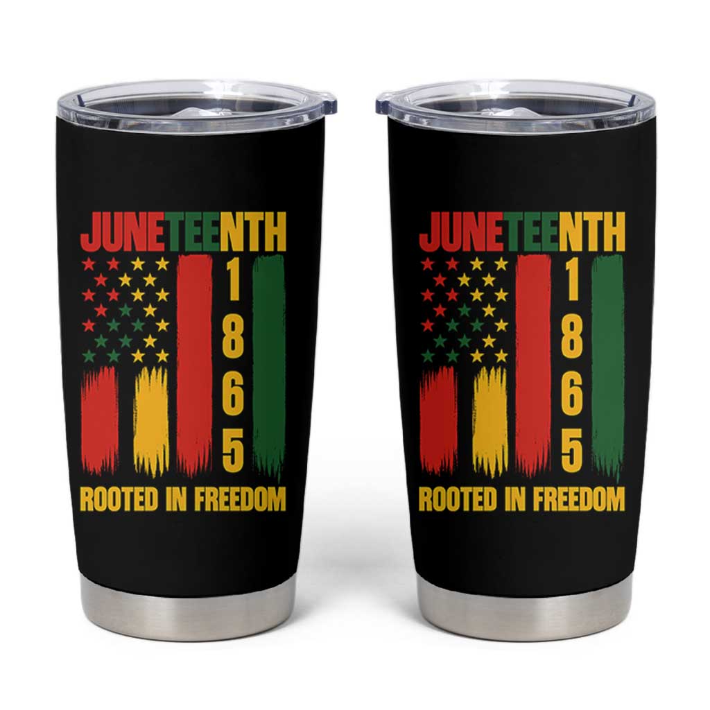 Juneteenth 1865 Freedom Pride Tumbler Cup African American Heritage Graphic