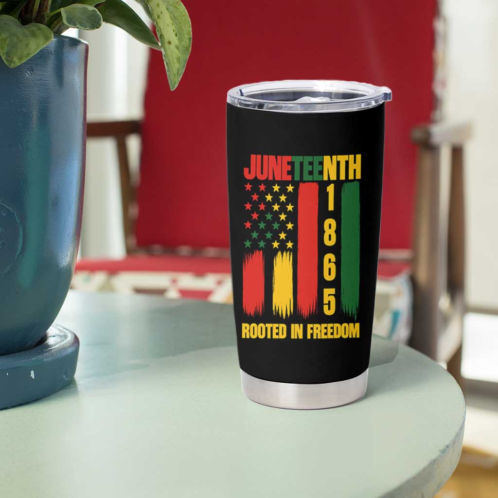 Juneteenth 1865 Freedom Pride Tumbler Cup African American Heritage Graphic